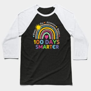 Cute rainbow 100 days smarter kids teacher Baseball T-Shirt